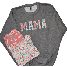 Load image into Gallery viewer, MAMA Sweaters - Keepsake Baby Outfit Appliqué Sweatshirt
